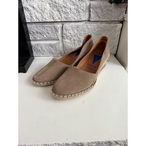Verbenas Made in Spain Mamen Wedge Espadrilles in Stone Suede Womens 39/US7.5
